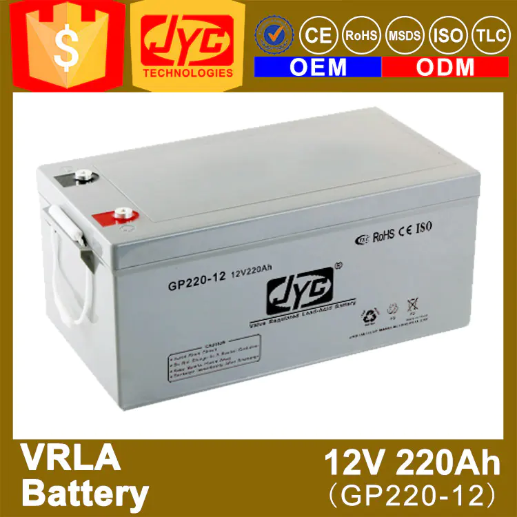 Factory direct sale sufficient capacity agm vrla battery price 12v 220ah