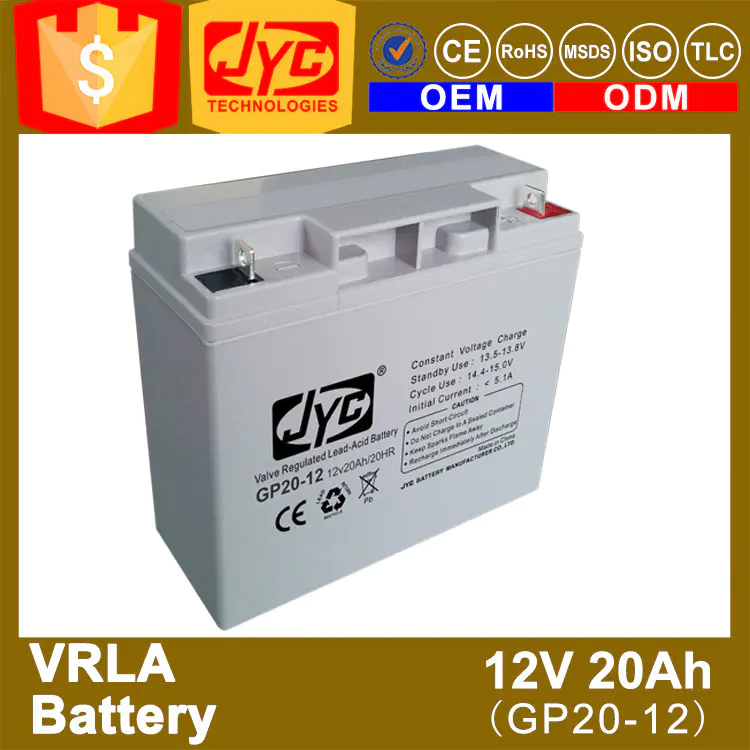 Lead Acid Battery ISO CE ROHS TLC Certificate 20ah 48v Free 12v ABS Sealed Vrla Battery