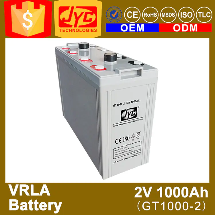 Maintenance Free Sealed Deep Cycle Battery 2v 1000ah Solar Battery