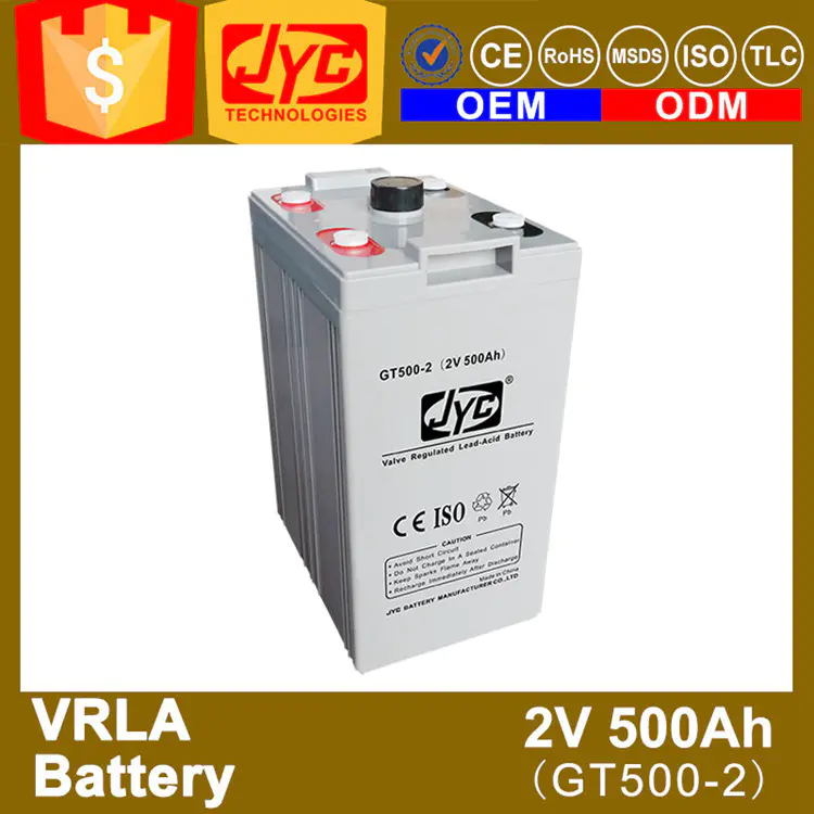 ISO CE ROHS TLC Certificate vrla 12v 500ah battery