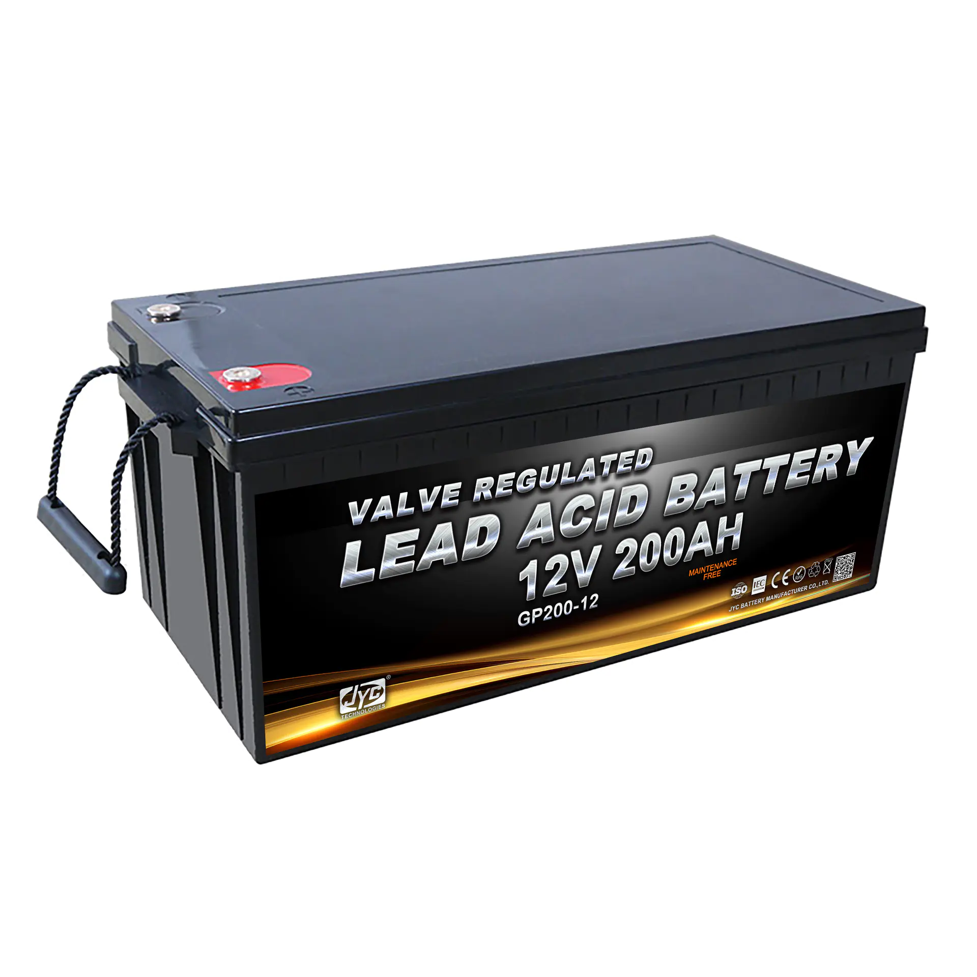 Solar Gel Battery 12v 200ah Deep Cycle Lead Acid Battery for UPS/Solar/Wind/Telecom/Backup