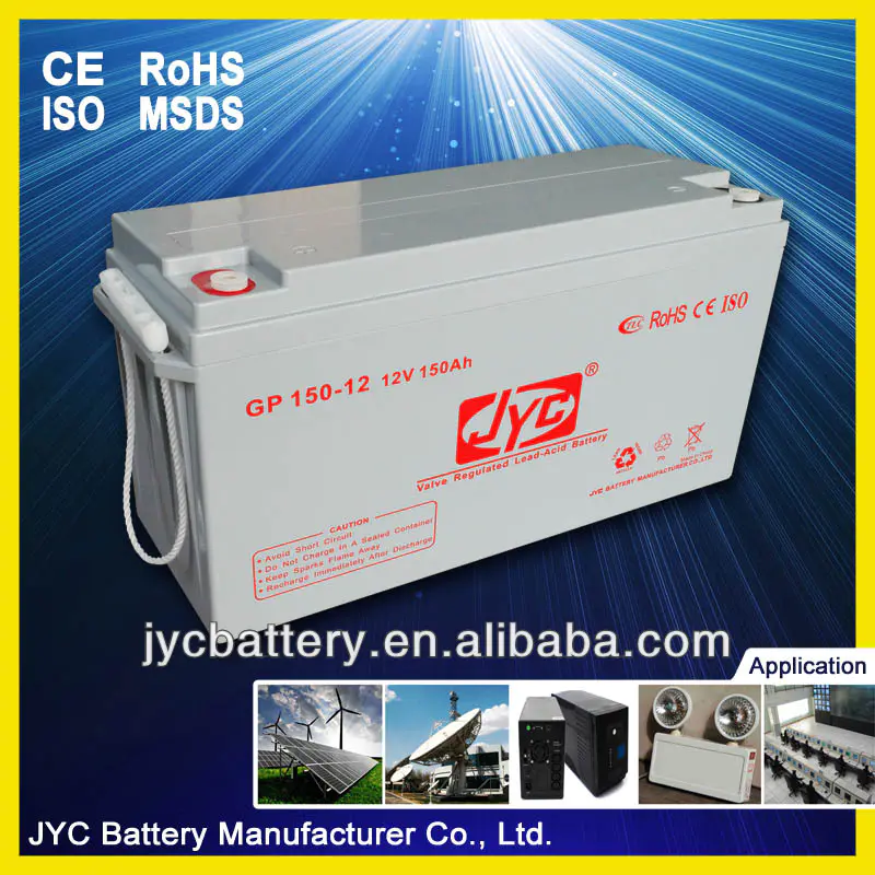 Maintenance Free Sealed Deep Cycle Rechargeable Battery 12v 150ah Solar Lead Acid Battery for Solar System