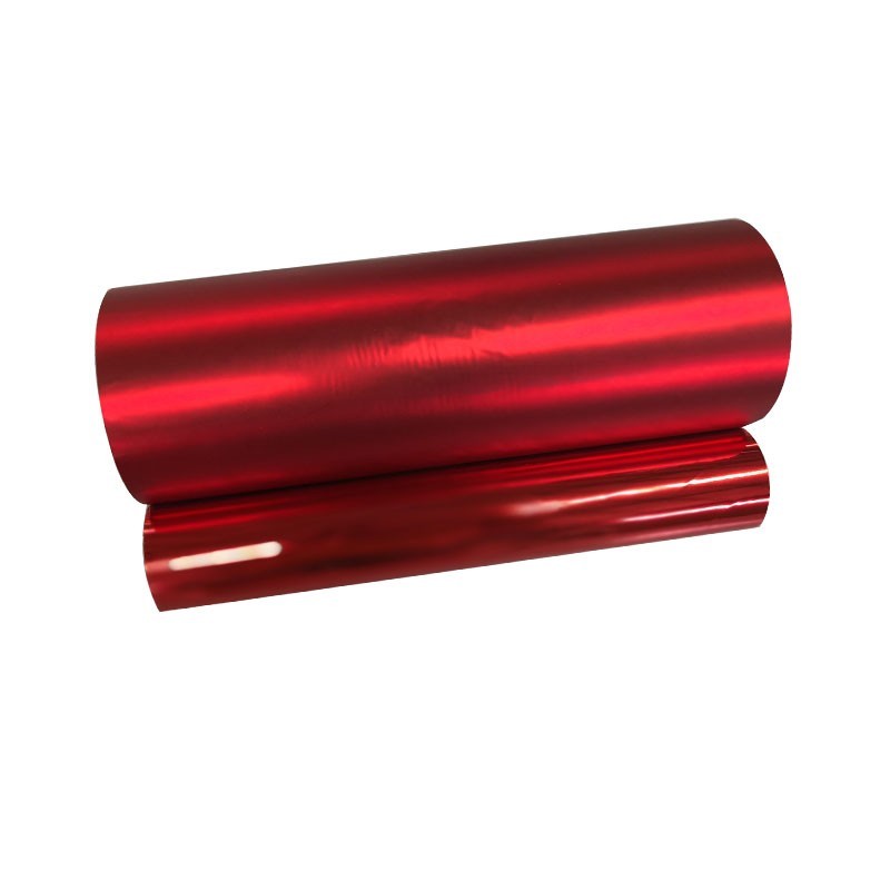 Bopp matt red metallized thermal lamination film with double sides corona treatment