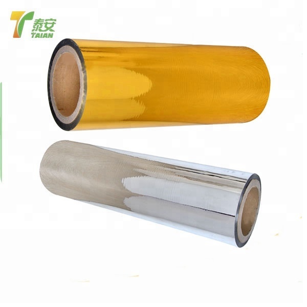 Gold pet metalized thermal lamination film for gift box package