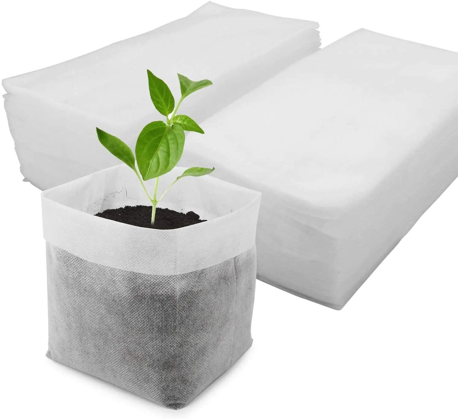Biodegradable Non-Woven Nursery Bags Plant Grow BagsBiodegradable Non-Woven Nursery Bags Plant Grow Bags
