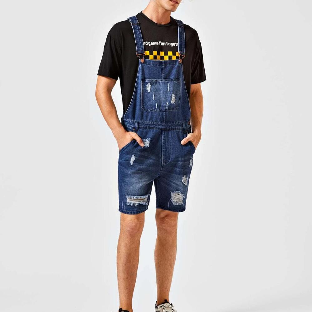 wholesale New hip hop printing high quality men'scotton fashion casual loose trucker denim shorts for men