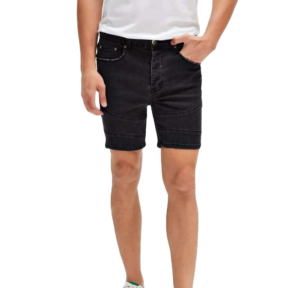 Popular Hotsale Jeans Casual Street Style Men Black Denim Shorts