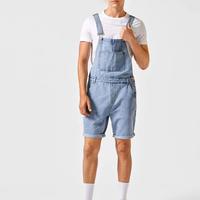 Wholesale custom blue washed men's skinny front pocket casual slim fit denim short jeans