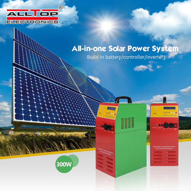 Off grid complete inverter photovoltaic solar power system home 300w 1000w in inverter converters solar energy systems