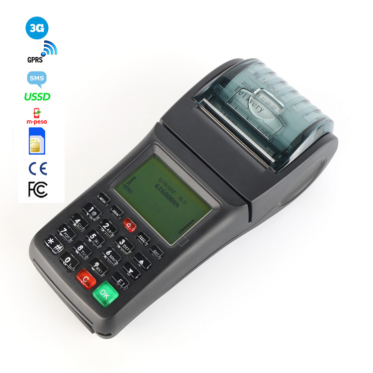 Handheld 3G POS Retail Portable Handy Bill Machine with Thermal Printer