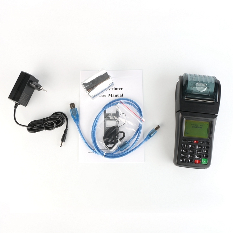 Handheld Airtime Vending Machine GPRS SMS Printer WCDMA Mobile POS Terminal
