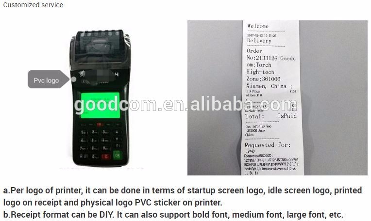 Super Septermber Discount Mobile wireless Food Order 3G Printer with Low MOQ 1PCS