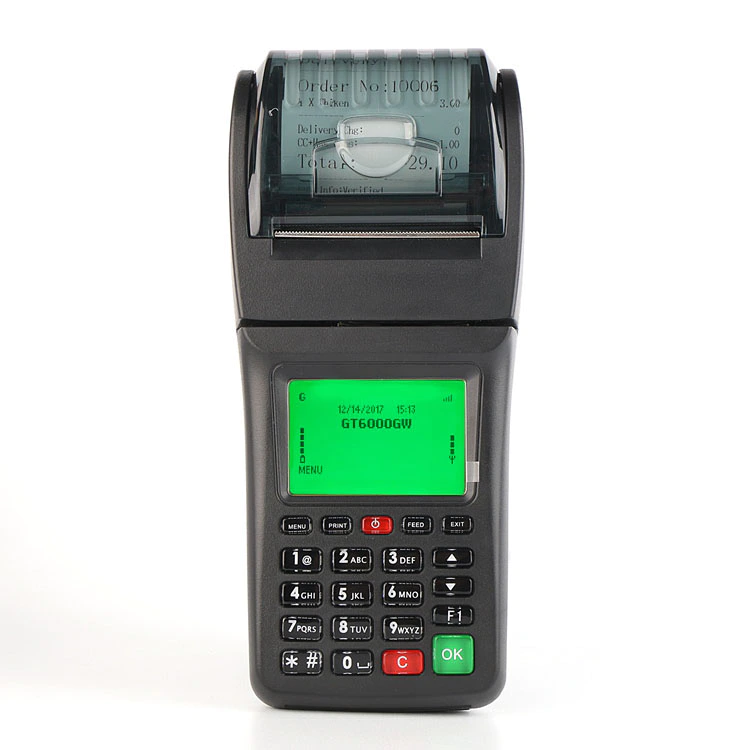 Wireless WCDMA GPRS SMS Restaurant Order Receipt Printer for Food Ordering System