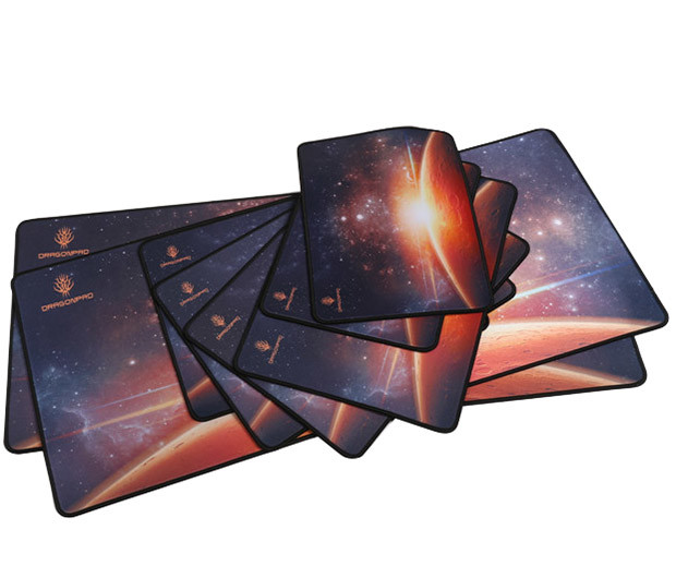Hot selling custom roll material printed heated rubber mouse pads