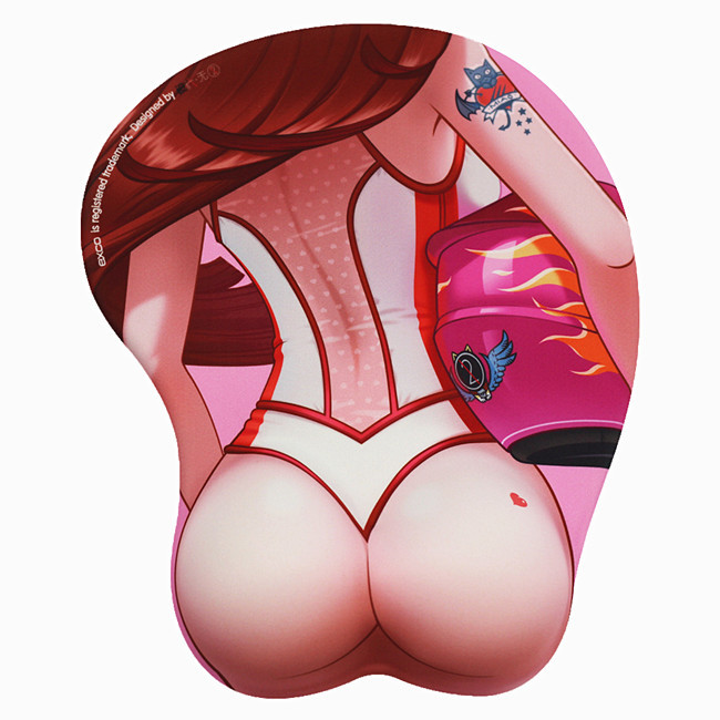 Hot sale custom printed 3D gel wrist support mouse pad