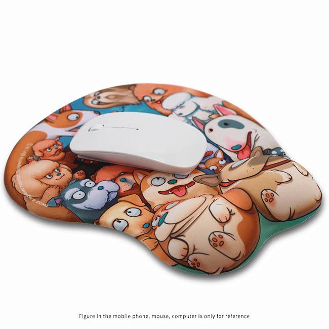 2019hot selling soft cartoon 3d mouse pad/office mouse pad
