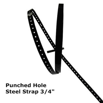 punched steel strap with hole perforated steel banding strap 3 4
