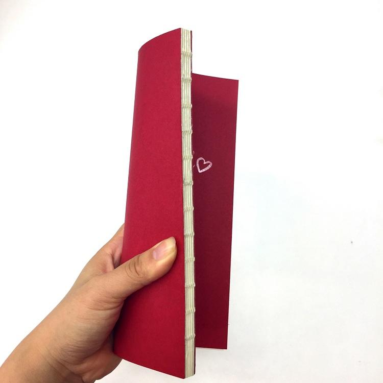 product-Custom Nude Spine Gule Thread Binding A5 Dot Grid Notebook With Perforated Pages-Dezheng-img-1