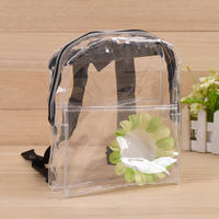 Strong Waterproof Clear School Student Transparent PVC Backpack