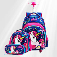 3 In 1 Girls Unicorn lunch boxschool bag kids ,school backpack kids