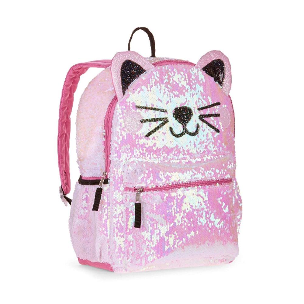 New Design Kids 2 Way Sequin Critter Girls School Bag Backpack