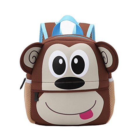 cute kids and children neoprene backpack soft school bag with breathable back