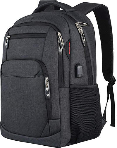 Waterproof backpack with USB charging port laptop backpack unisex school bag