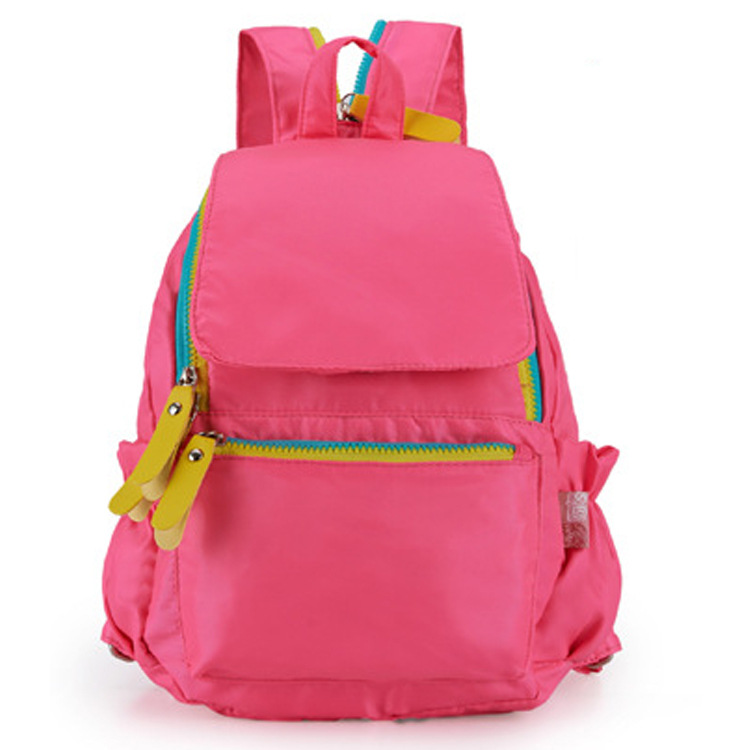 Latest top quality brand portable pink color child school bag for boys girls