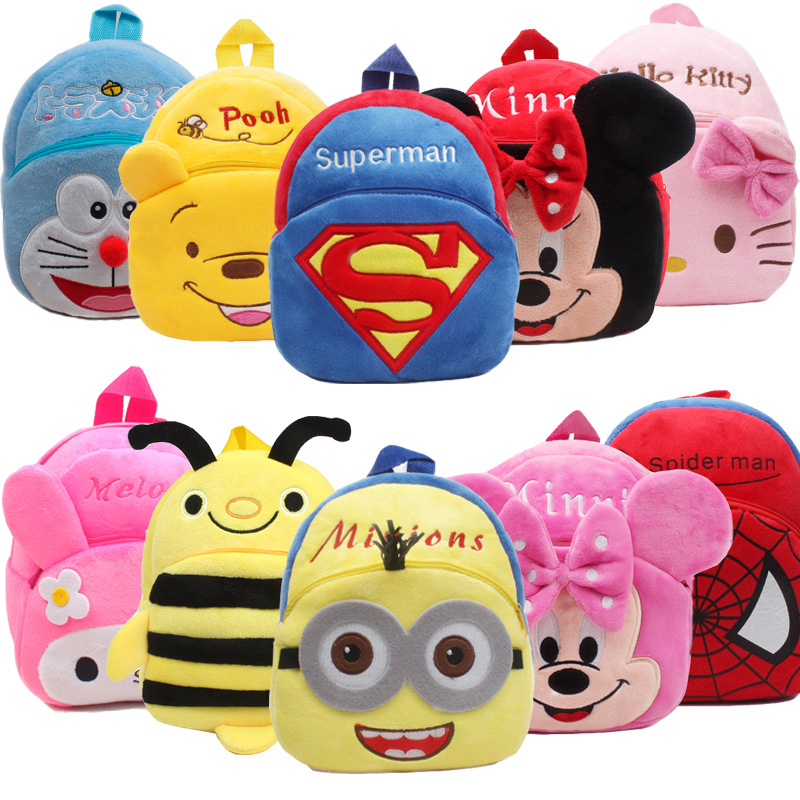 Cute 1-3 year old baby bag kids early education park cartoon backpack for school bags