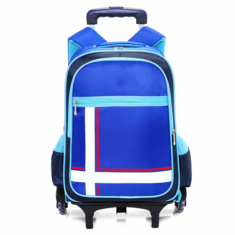 New waterproof trolly bag primary school students climb stairs trolley bag boys and girls