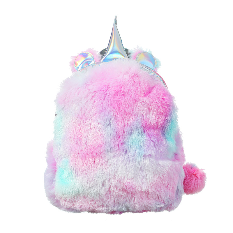 2019 Hot-selling Plush Unicorn Backpack School Bags for Girls