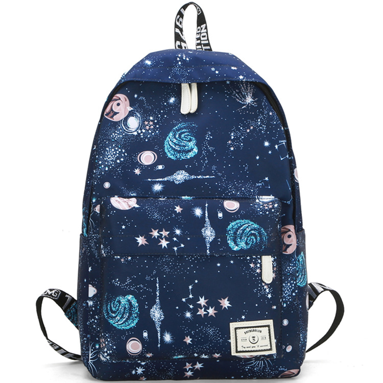 wholesale waterproof backpack star print leisure backpack daily school bag