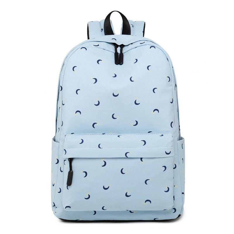 Customized school backpack cotton print school leisure bags