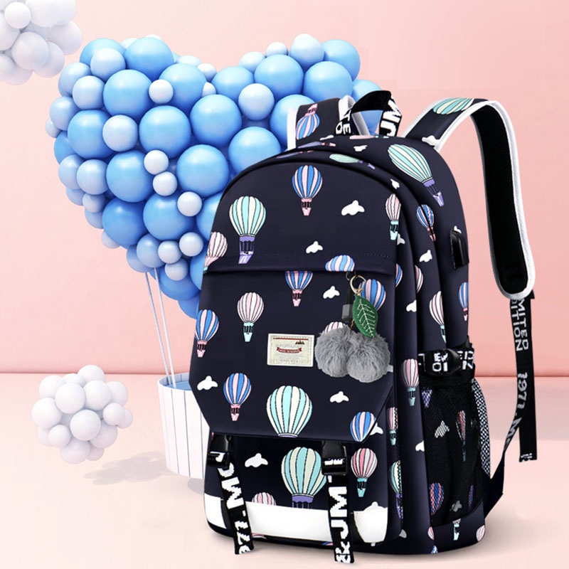 customized polyester Backpack school bag for boys girls