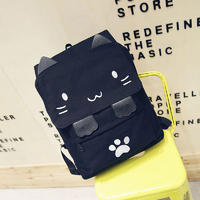 School bag cute cartoon school backpack canvas leisure daily backpack
