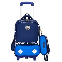 Kids Rolling Backpack Luggage School Multifunction Wheeled Backpack