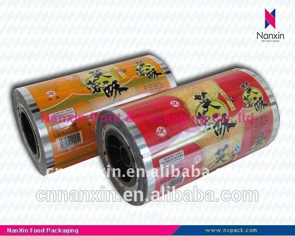 food packaging aluminum foil film lamination roll film for biscuit packaging