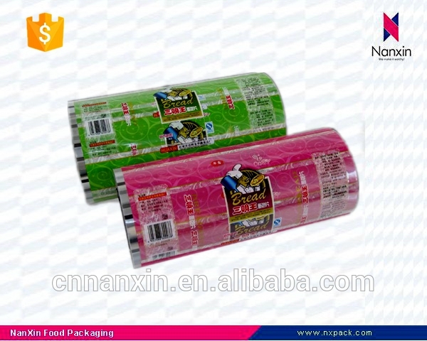 laminated plastic snack food packaging roll film