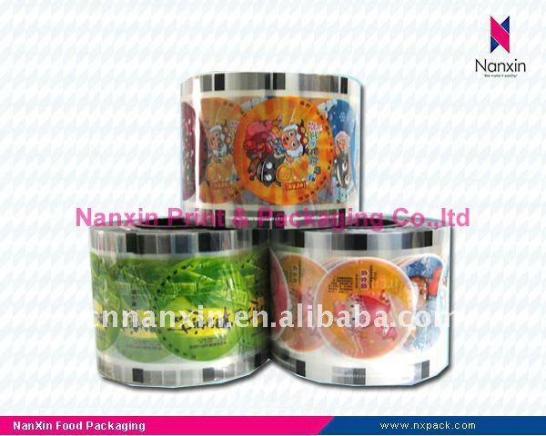 Automatic packaging bubble tea cup sealing film