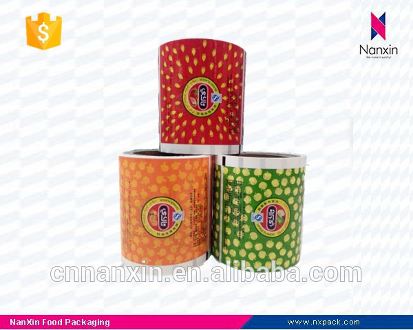 laminated plastic roll film for food packaging