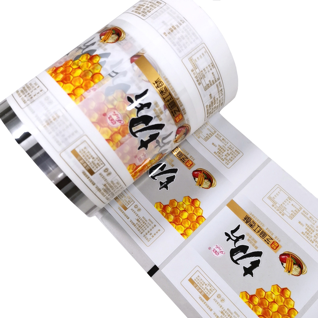 Automatic Food Packing Roll film Food industry using mylar plastic paper cups heat sealing film
