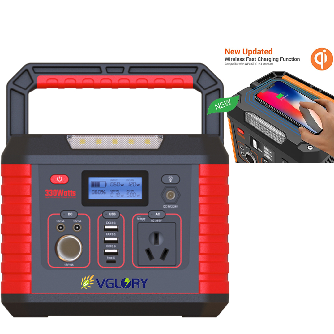 Military Emergency Backup Lithium-ion Station Portable Generator With 300w 12v Outdoor Lithium Battery