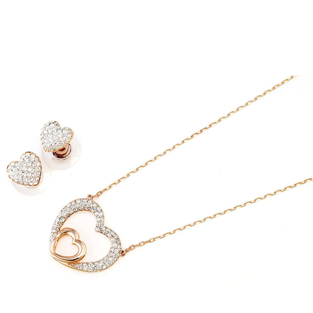 Brilliant heart design silver fashion stone fine jewellery