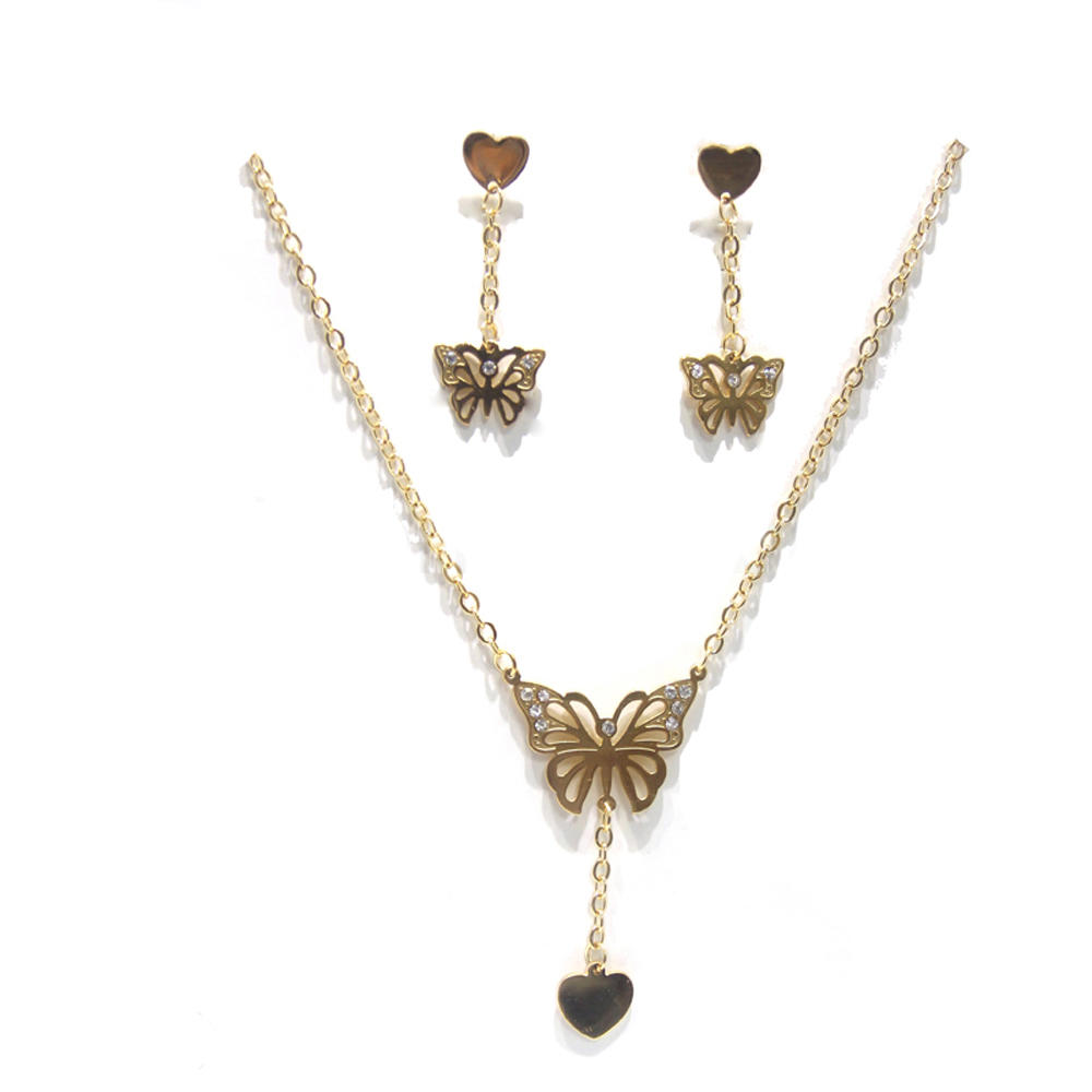 product-BEYALY-Trendy cross christian brass stylish 18k gold jewelry set-img-2