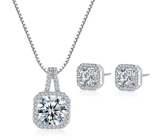 Wholesale pendant necklace stud earring jewelry set