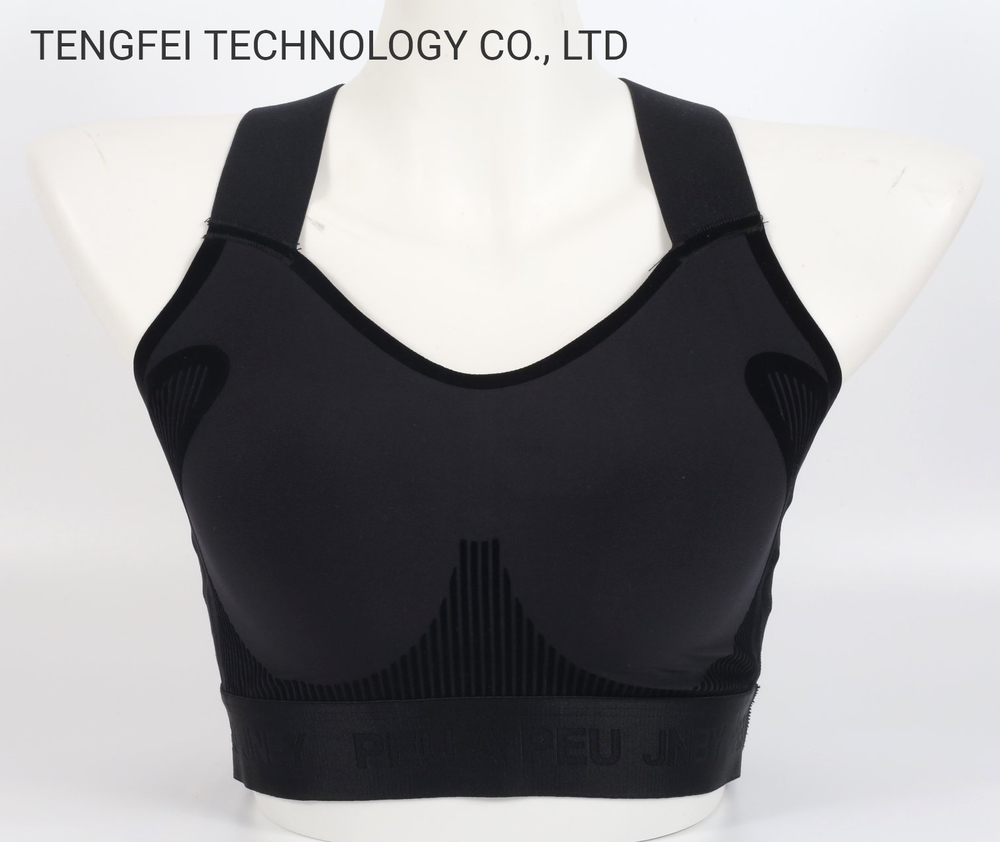Ladies′ Seamless Senselast 3D Wireless Racerback Removable Pads Sports Yoga BraThis Sports/Yoga bra uses our patented SensElast seamless technology in contrast color, will give you best comfortable wearing during sports.