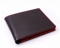 New Men's Genuine PU Wallet Short Bi-fold Horizontal Style Wallet For Men
