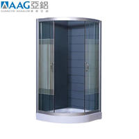 Hot sale Chinese manufacturer portable glass hotel enclosed shower cubicle
