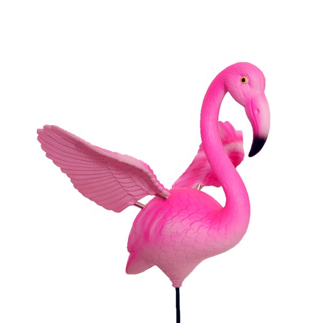 Osgoodway New Products Hot Sale Private Design DIY Logo Model Bird Toy Pink Garden Ornament Plastic Flamingo fun decor-S