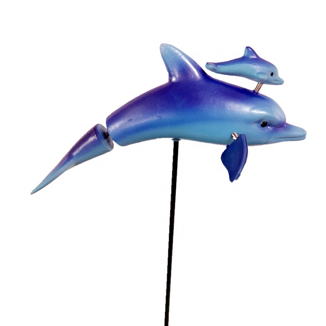 Osgoodway China Wholesale High Quality CuteMarine Animal Plastic Dolphin Garden Stake Garden Decoration Home